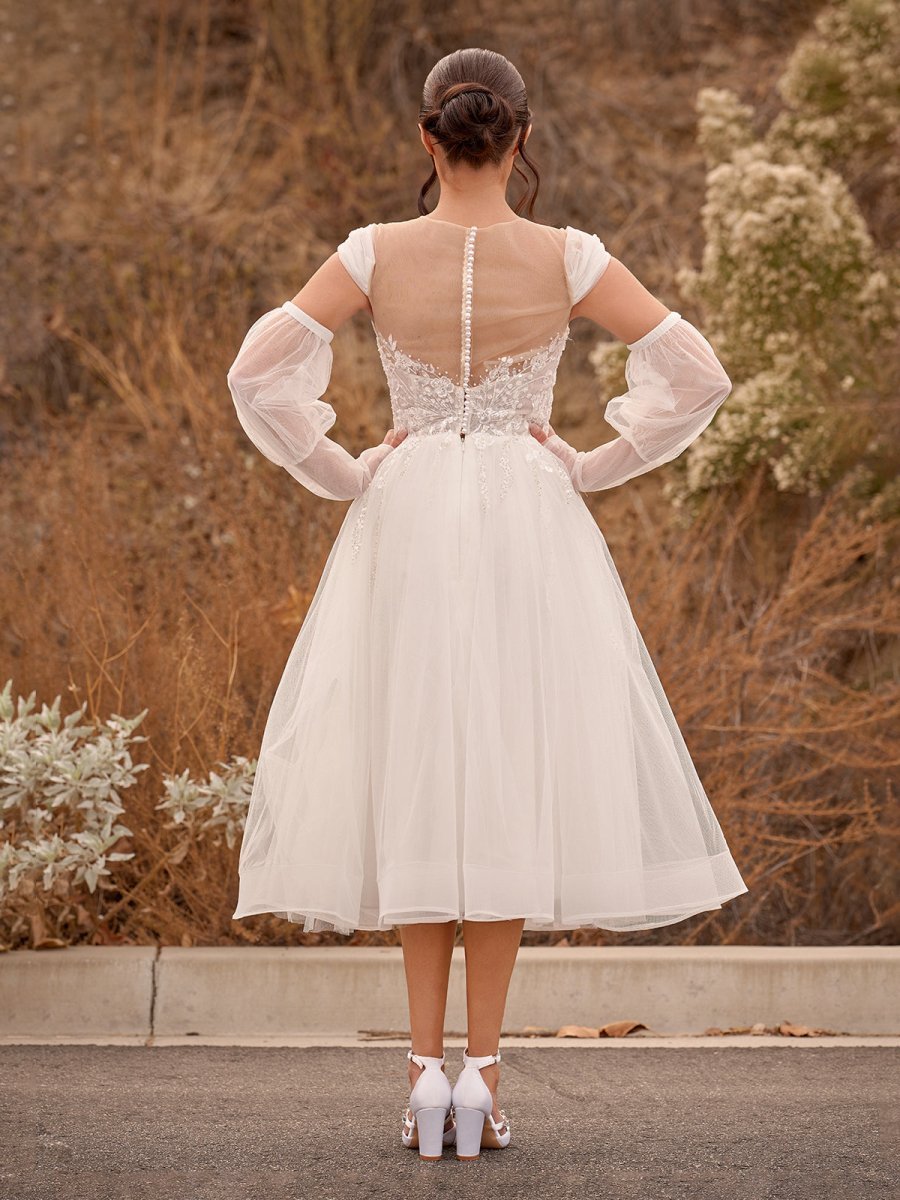 Strapless Lace Wedding Dress - Image 2